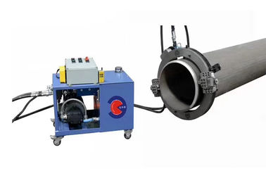 Heavy Duty Hydraulic Pipe Cutting And Beveling Machine Thick Wall 220V 10 R/min