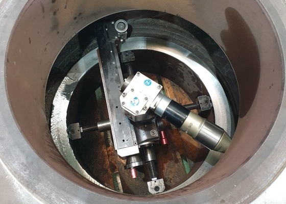 Inside Mounted Pneumatic Flange Facing Machine 610mm RTJ Flange Water Line Processing
