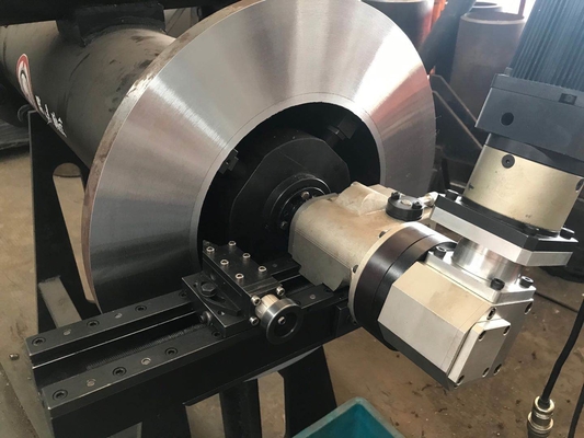 Inside Mounted Pneumatic Flange Facing Machine 610mm RTJ Flange Water Line Processing