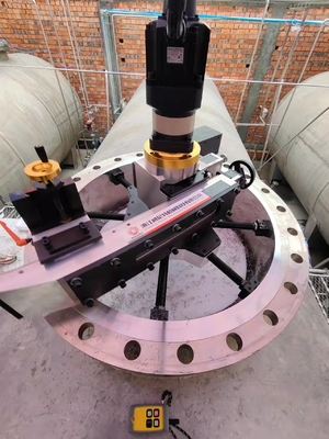 Heat Exchanger Flange Facing Machine Portable Seal Groove Flange Facer